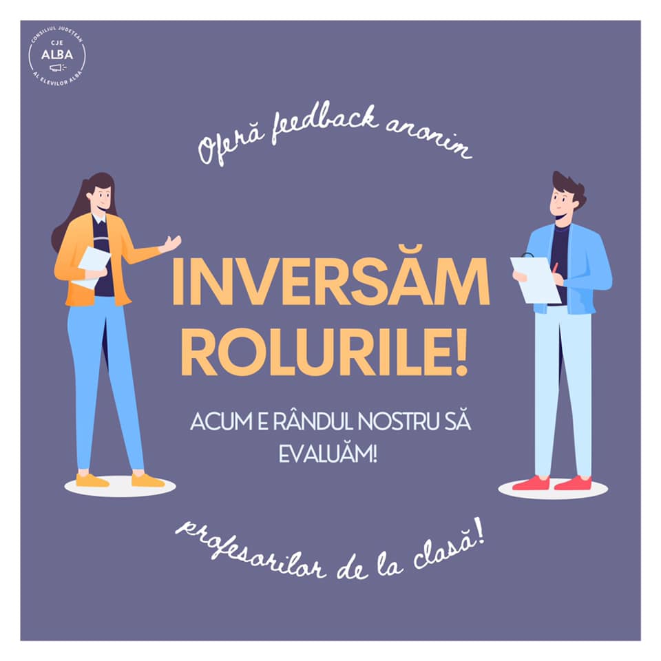 CJE Alba lansează un formular consultativ prin care elevii pot evalua profesorii de la clasă