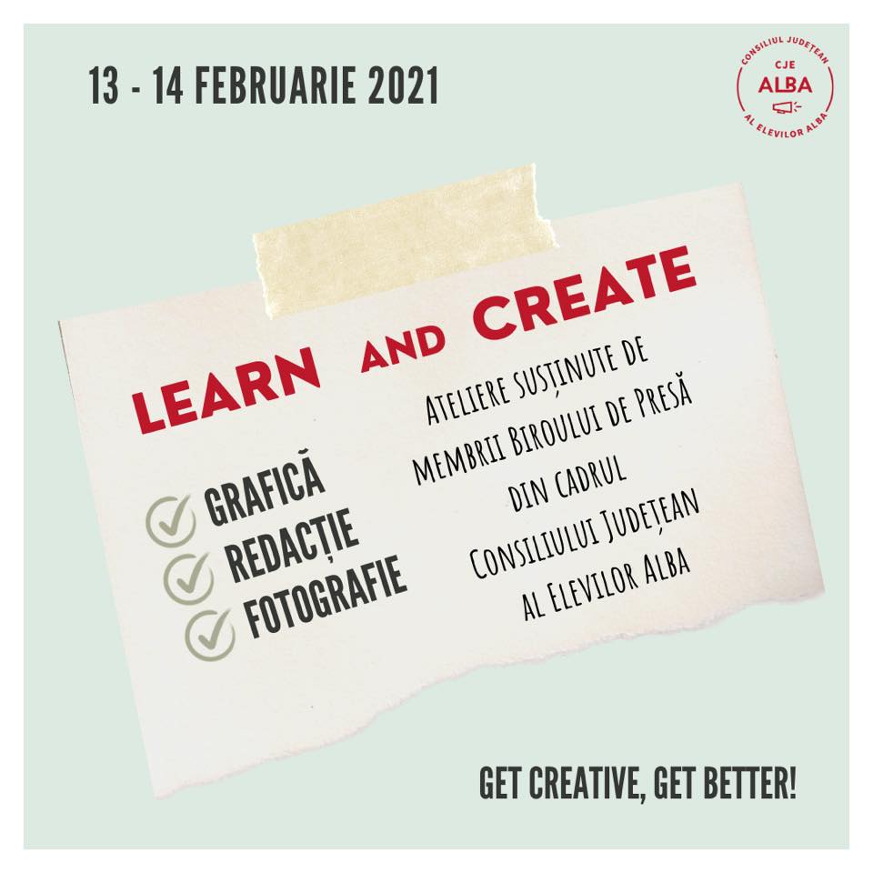 Atelier „Learn & Create” – Totul despre Biroul de Presă al CJE Alba