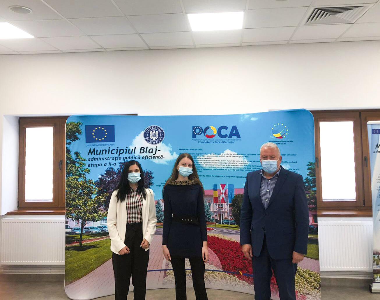 O delegație a Biroului executiv a participat la dezbaterea publică privind bugetul local pe anul 2021, organizată de Primăria Municipiului Blaj